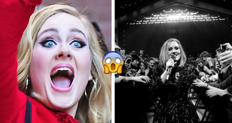 +VIDEO ¡Adele se besa con fan enfrente de cientos de personas!