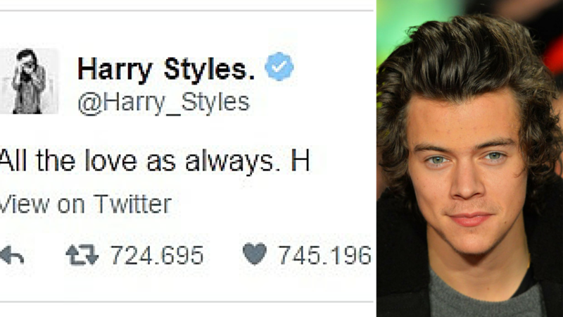 Harry Styles el más retwitteado