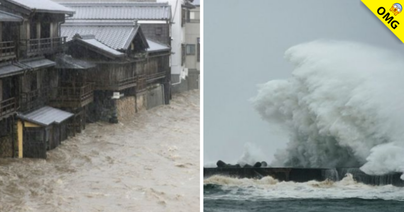 Poderoso tifón genera desastre e inundaciones en Japón