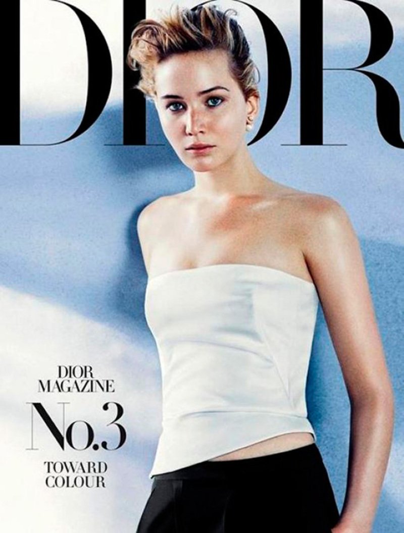 Jennifer Lawrence posa para Dior con nuevo look