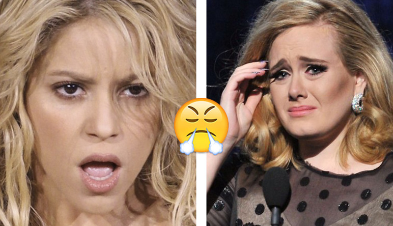 OMG ¡Adele se metió en serios problemas con Shakira!