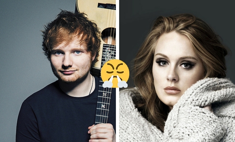 ¿Adele se enoja con Ed Sheeran?