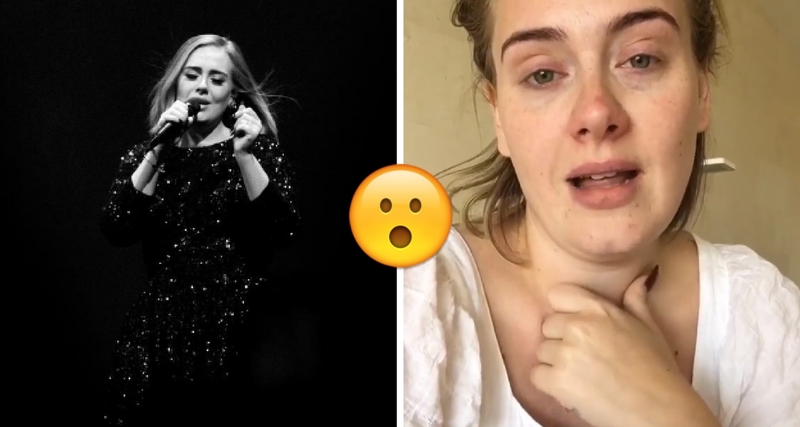 ¿Qué le pasó a Adele? Mira el video que compartió con el mundo