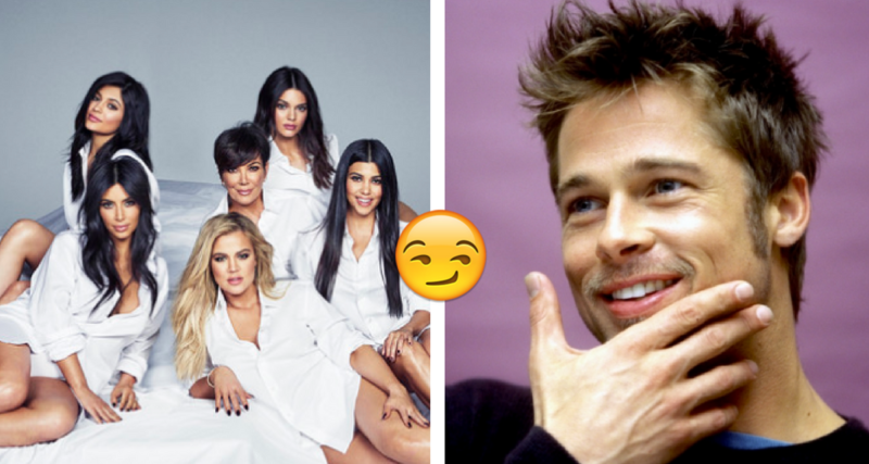 ¡Una de las Kardashian se le lanza a Brad Pitt!