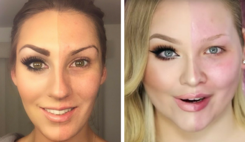 Mira a estas chicas antes y después de sus trucos de maquillaje