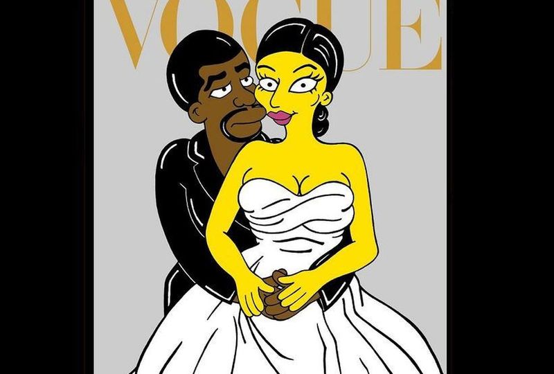 Kim Kardashian y Kanye West invaden el mundo de Los Simpson