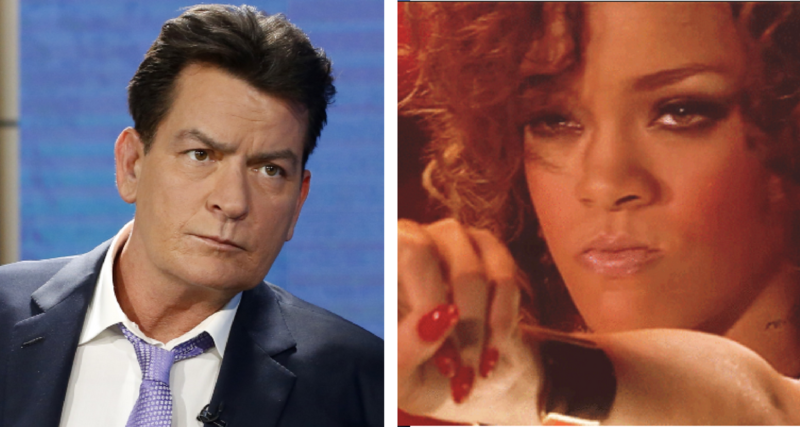 OMG ¡Charlie Sheen dice que Rihanna es una p*rra!