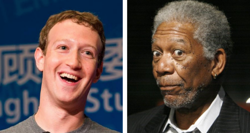 ¡Morgan Freeman ahora es asistente de Mark Zuckerberg!