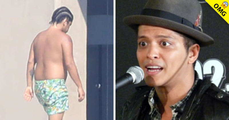 Captan a Bruno Mars con muchos kilos de más en Puerto Vallarta