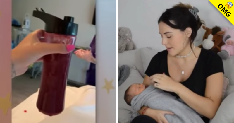 Zuria Vega se come su placenta en licuado y lo comparte en redes