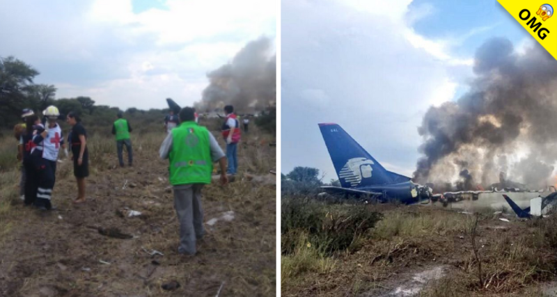 Pasajero graba momento en que avión cayó en Durango