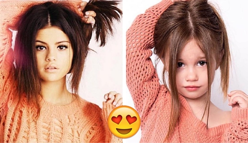 Adorable mini fan de Selena imita todos sus looks