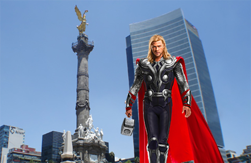 Thor invade el Ángel de la Independencia en el DF