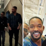 Escorpión Dorado sorprende a Will Smith con su rostro en el pecho