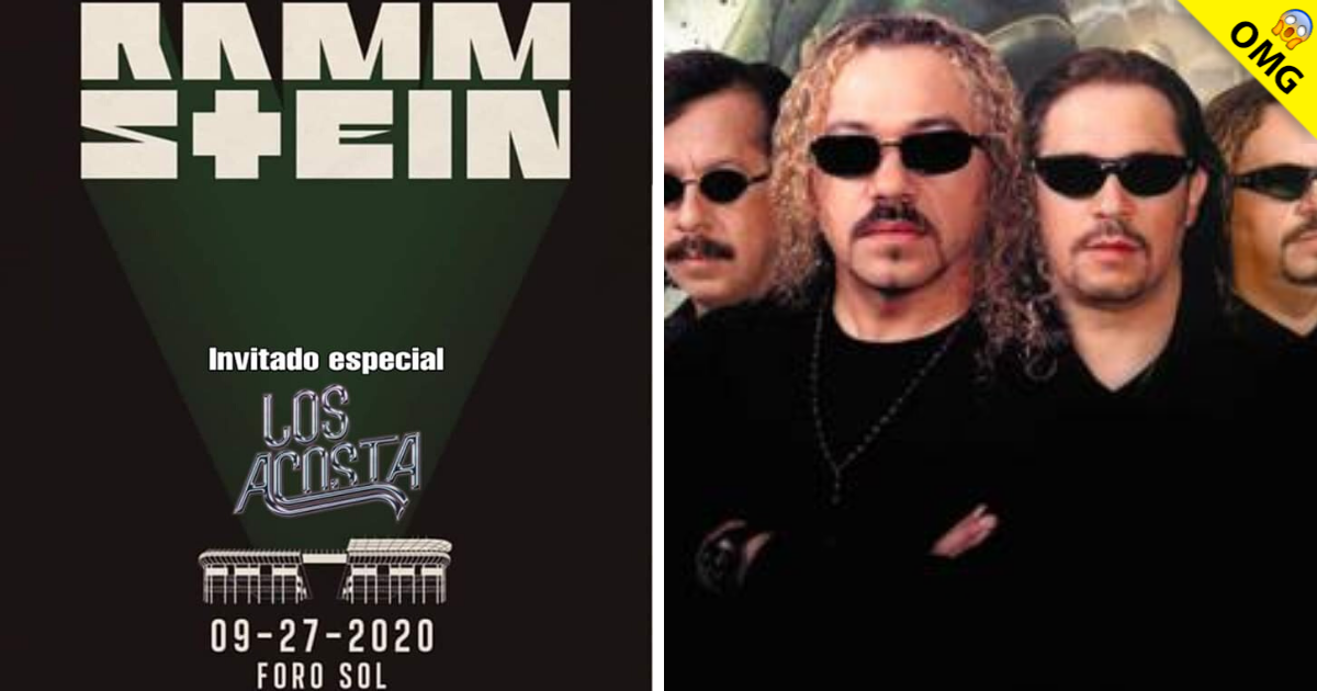 ¿Los Acosta abrirán el concierto de Rammstein?