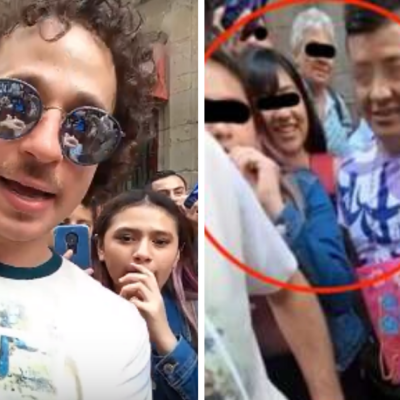 Captan a persona acosando a mujer en video de Luisito Comunica