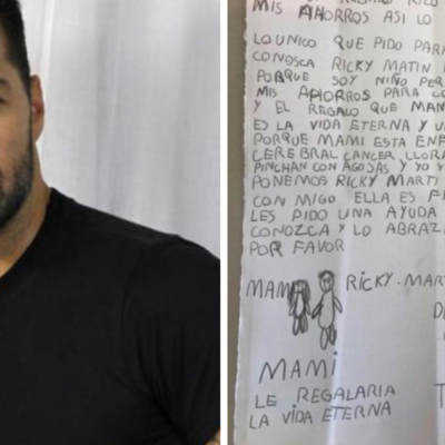 Niño gasta sus ahorros para que su mamá pudiera conocer a Ricky Martin