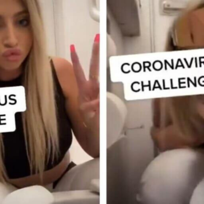 Influencer lame inodoro e incita al “Coronavirus Challenge”