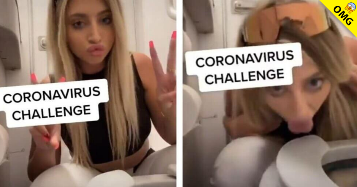 Influencer lame inodoro e incita al “Coronavirus Challenge”