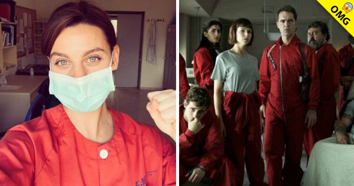 Actriz de ‘La casa de papel’ se une como enfermera voluntaria contra coronavirus