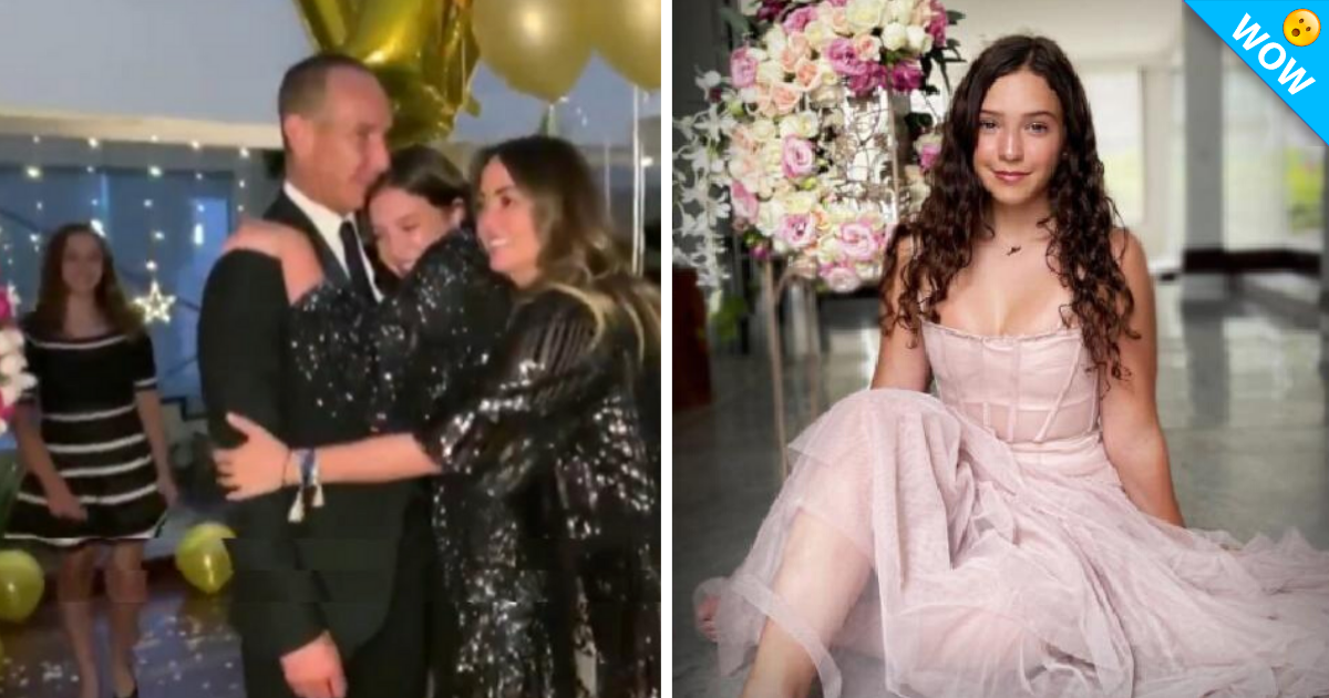 Andrea Legarreta festeja los XV años de su hija en plena cuarentena