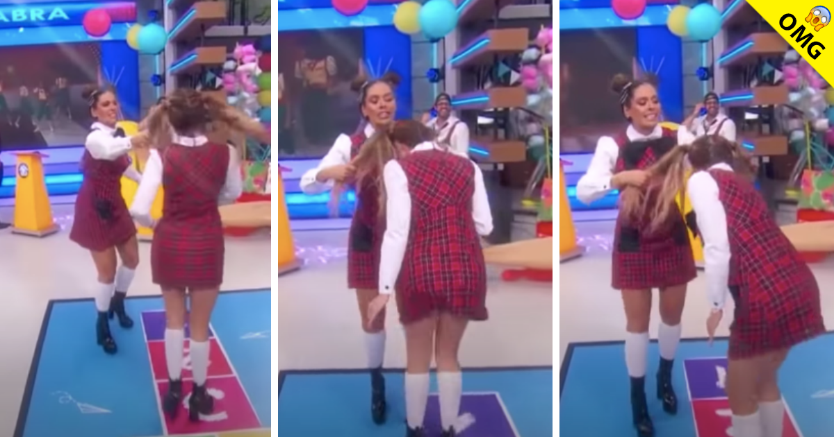 Galilea Montijo le jala el cabello a Andrea Escalona en pleno programa