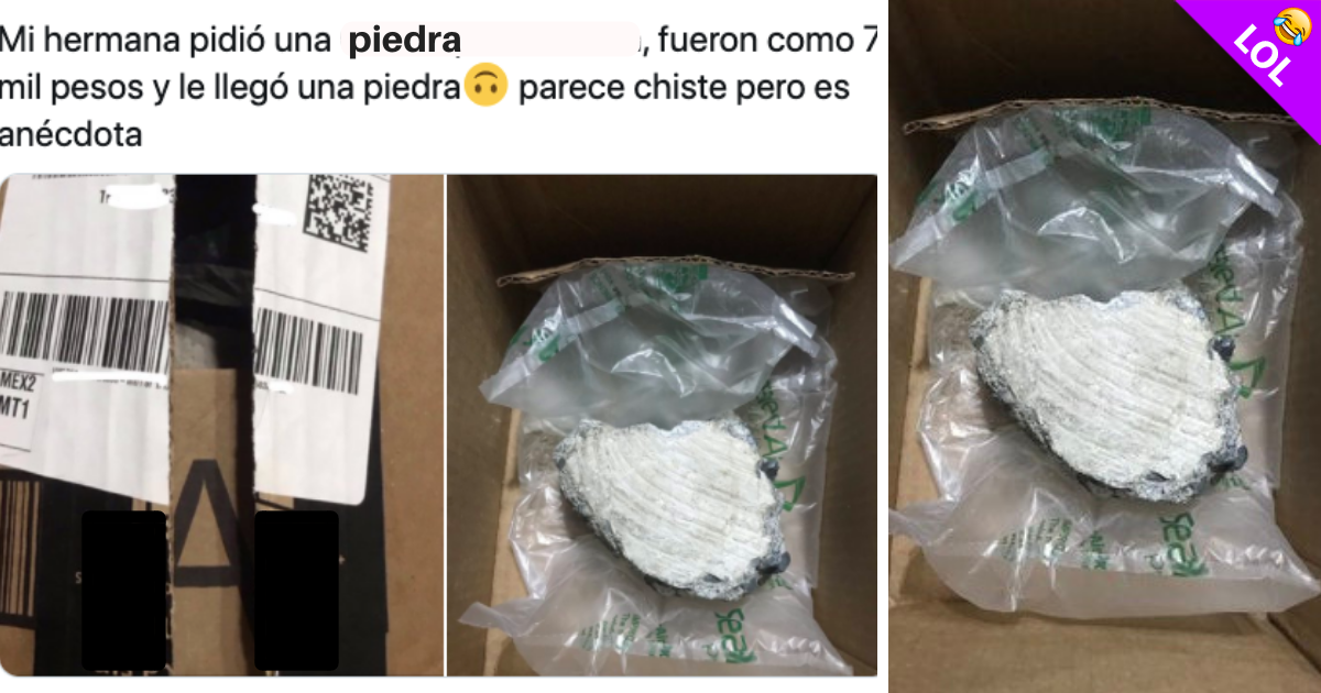 Chica compra una cámara y recibe una enorme piedra