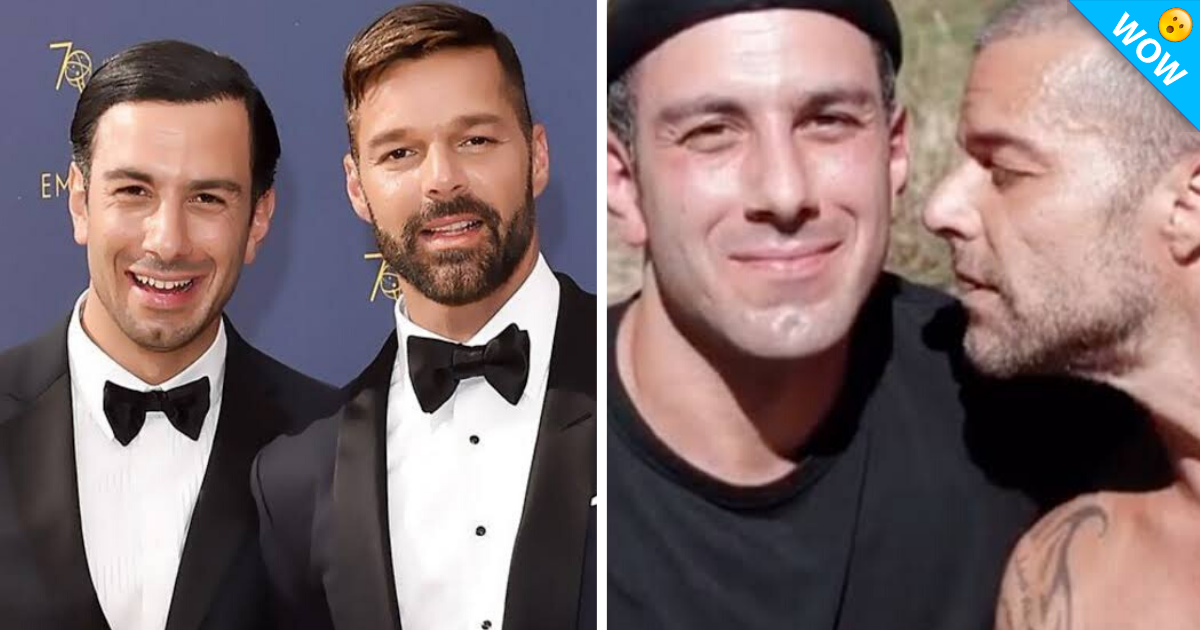 Ricky Martin y su esposo tiene apasionado beso ante las cámaras