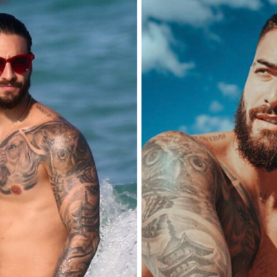 Maluma presume a peculiar visitante en su piscina