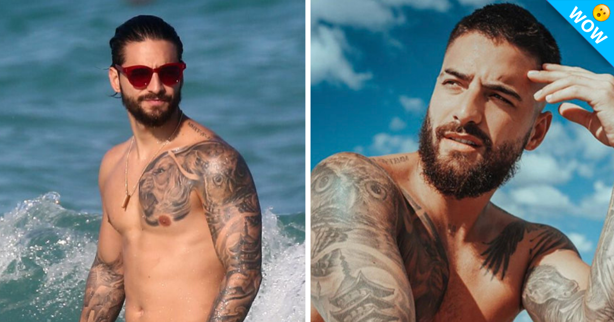 Maluma presume a peculiar visitante en su piscina