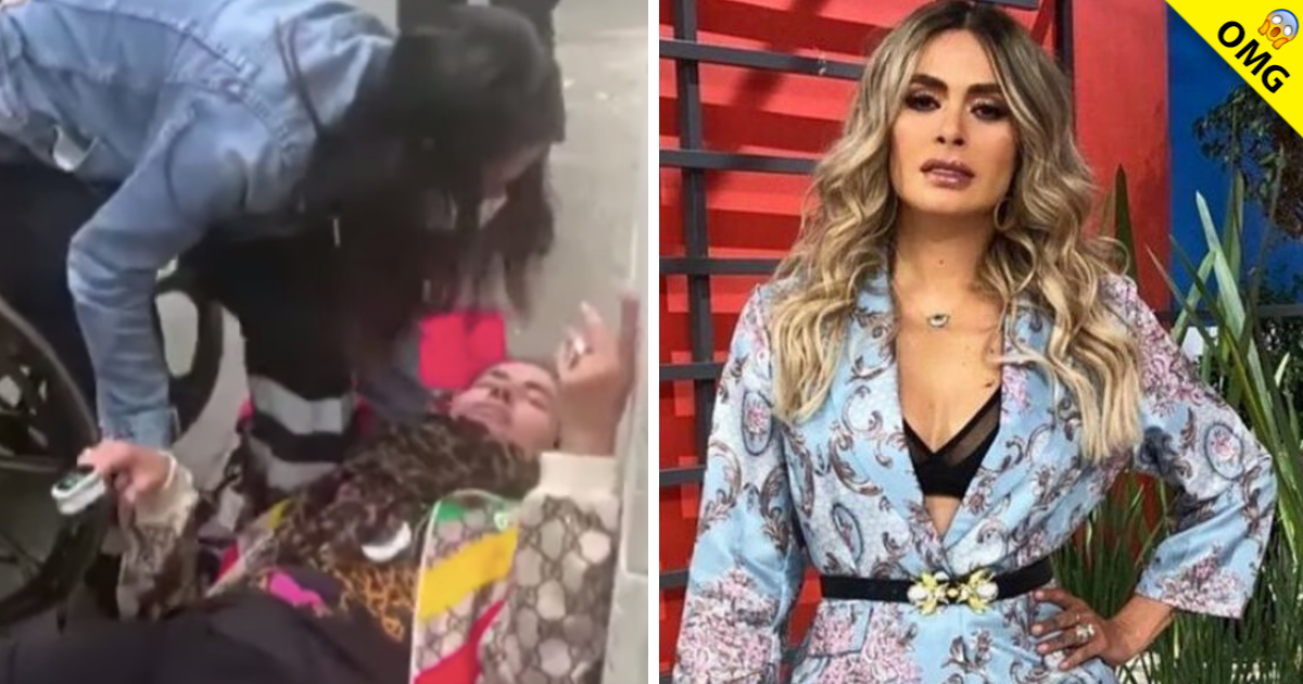 Galilea Montijo sufre aparatosa caída por las fuertes lluvias