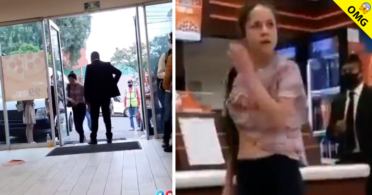 Mujer enloquece tras negarse a usar cubrebocas para comprar en pizzeria