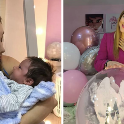 Sherlyn muestra a su hijo luego de dos meses de haber nacido