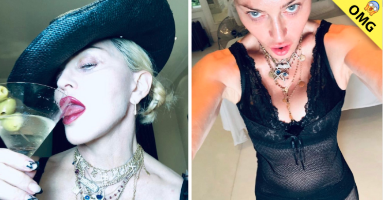 Madonna posó como Dios la trajo al mundo a sus 61 años