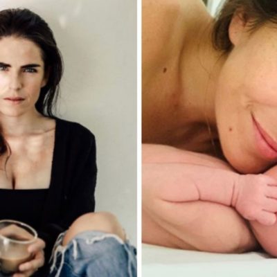 Karla Souza comparte foto amamantando a sus hijos