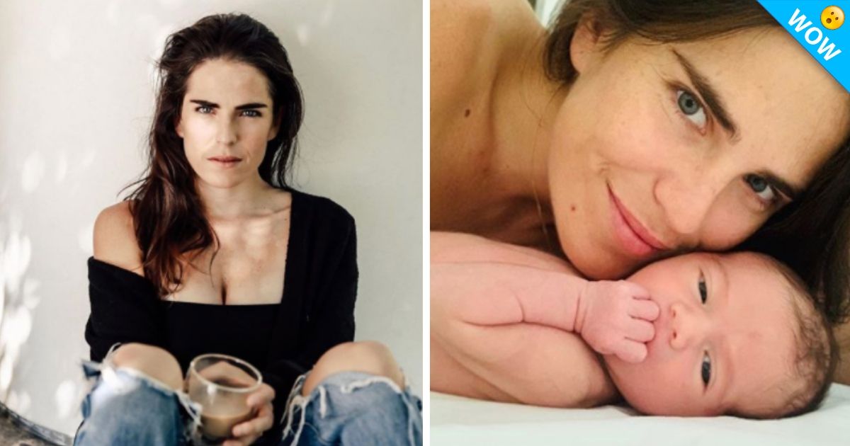 Karla Souza comparte foto amamantando a sus hijos