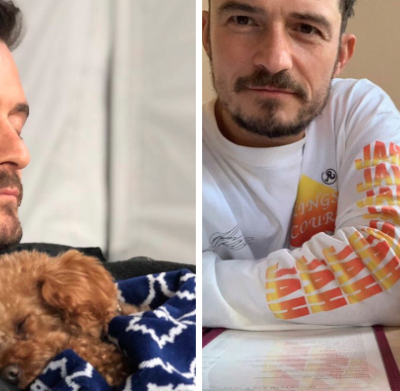 Orlando Bloom se tatua en honor a su perrito