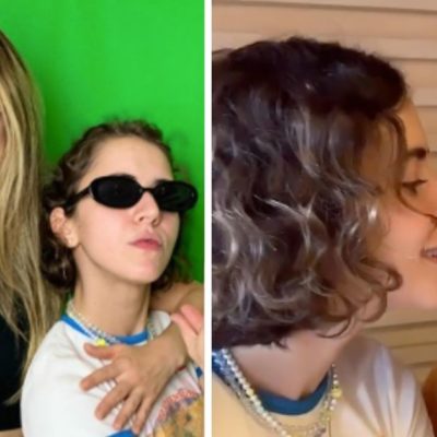 Camila Sodi se besa en la boca con Tessa Ia