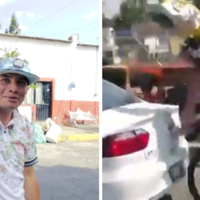 Reaparece joven que se estrelló en una bicicleta con su San Judas