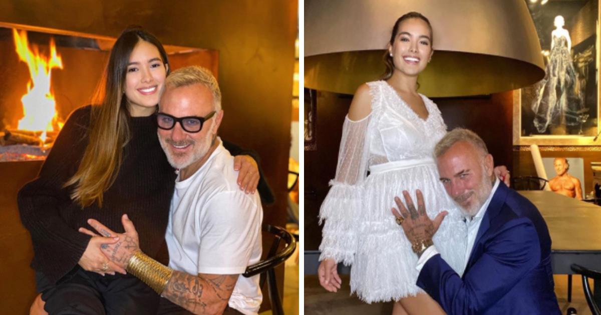 Gianluca Vacchi y Sharon Fonseca revelan que ya son papás