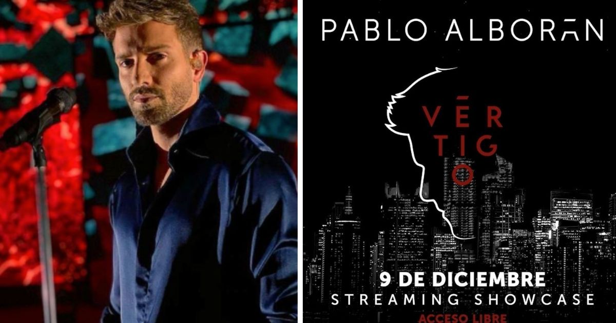 Disfruta hoy el streaming showcase de Pablo Alborán