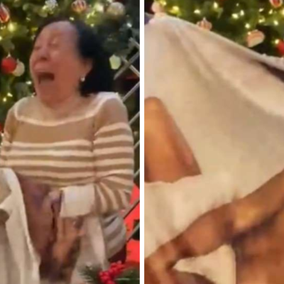 Abuelita recibe de regalo una cobijita con retrato de Chayanne y se vuelve viral