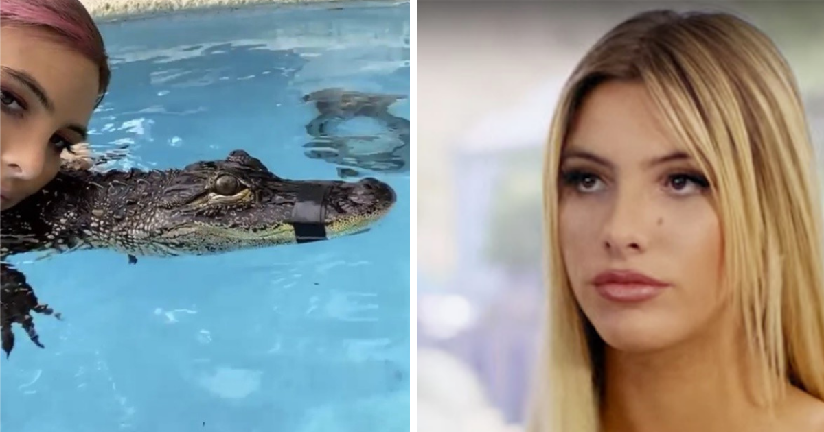 Acusan de maltrato animal a Lele Pons por nadar con cocodrilo amarrado