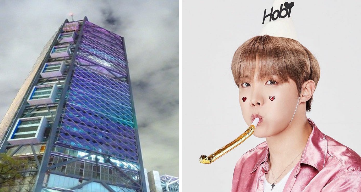 ARMY consigue iluminar la Torre BBVA en honor al cumpleaños de J-Hope