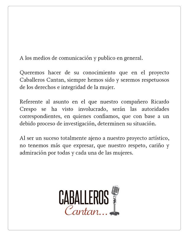 CABALLEROS CANTAN