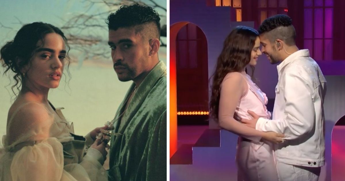 Rosalía y Bad Bunny casi se besan en programa en vivo