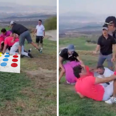 Se arma pelea en campo de golf y usuarios se burlan de los involucrados