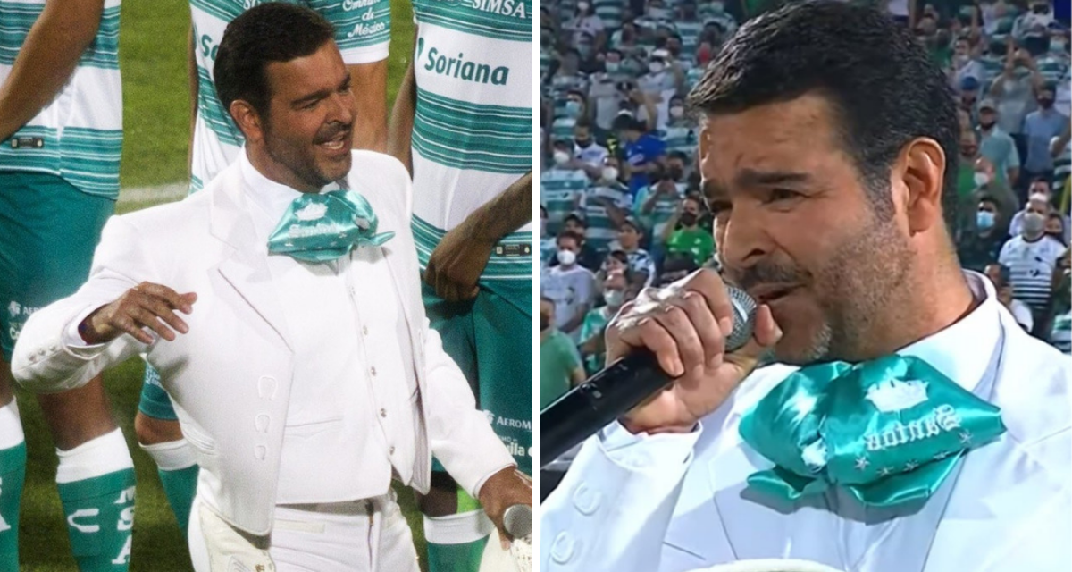 Pablo Montero reacciona a su error al cantar el Himno Nacional Mexicano