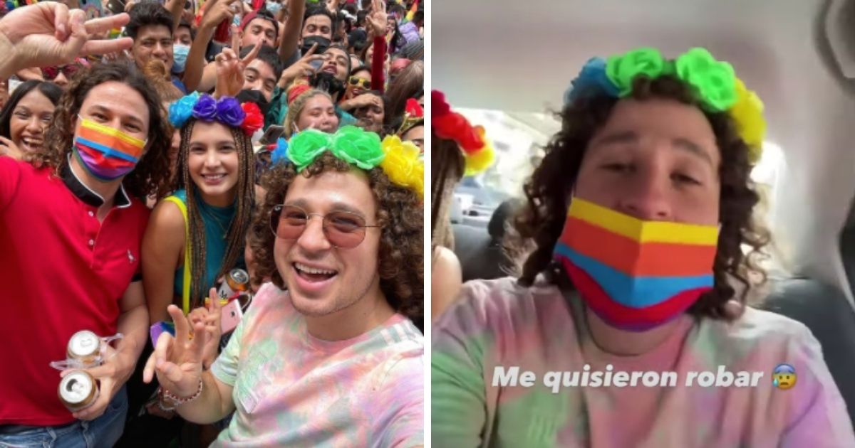 Luisito Comunica denuncia intento de robo en marcha LGBTQ+