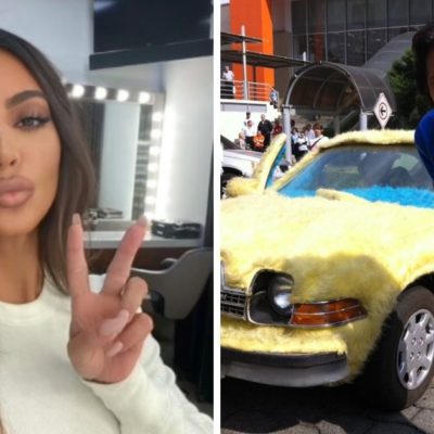 Kim Kardashian presume su camioneta y la comparan con auto de la Familia P. Luche